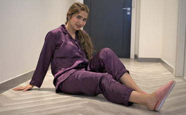 Solid Plum Marina Premium - ELORA OFFICIAL PJs